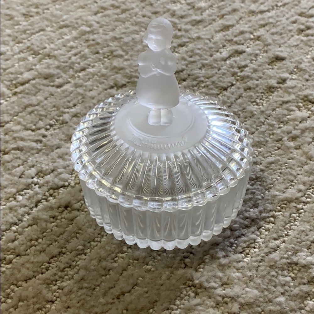 Avon M. I. Hummel crystal trinket box